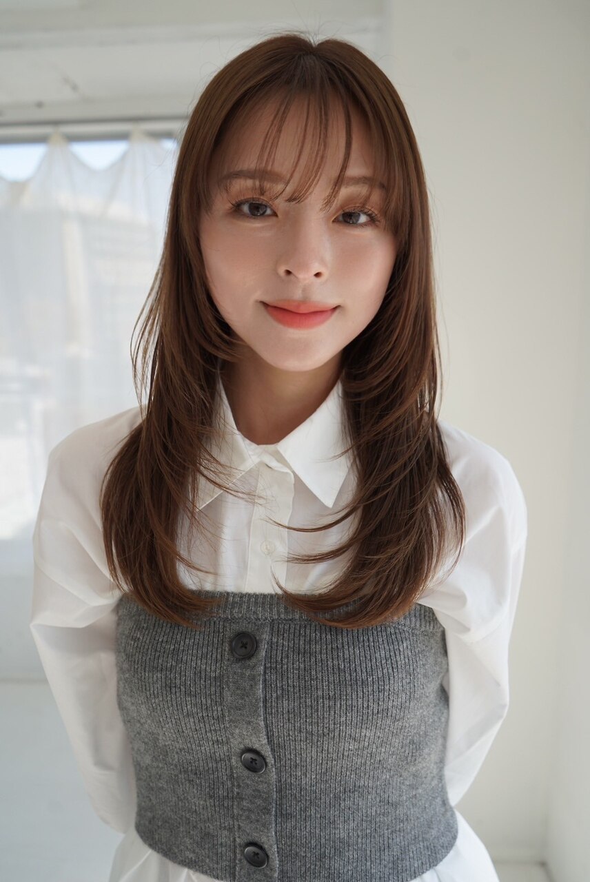 【1日３枠】10.11.12日似合わせカット+透明感カラー+ミルボンTr\9500→\7500