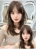 ★髪質改善/縮毛矯正/ミディアムレイヤー/酸性ストレート/大宮