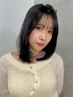 〈前髪うねりを解決〉カット+前髪・顔周り縮毛矯正