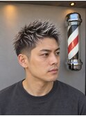 スパイキーショート｜アップバング｜メッシュカラー