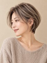 ノイ(neu)&nbsp;大人ショート/ショートボブ/白髪ぼかしハイライト/髪質改善/艶髪