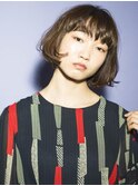 【THREEbyKEEP尾山台、木田】アッシュショートボブスタイル