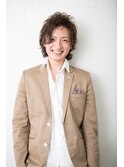 ランダムな毛先の動きがGOOD☆無造作パーマ
