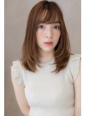 カーキオレンジブラウン透け感ラインカラー301Z浦和10代20代30代