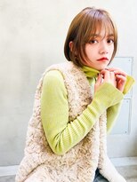 表参道roijir　ナチュラルボブ×透けベージュ