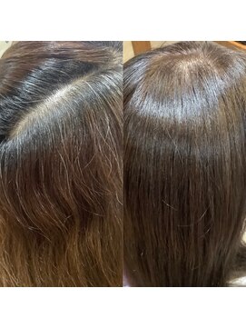 ヘアーメイク トレコローリ(hair make trecolori) 【trecolori  津田沼】白髪ぼかし