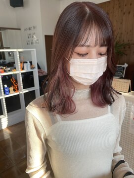 カットウェルズ粟殿店(Cut Well's smile&peace) イヤリングカラー 奈良 カットwells 粟殿