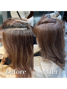 ミラバイケンジ 藤沢(Mira by KENJE) 脱白髪染めハイライト/白髪にお悩みの方に/30代40代50代