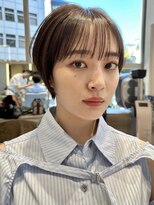 ミンクス ギンザ セントラル(MINX ginza central) 丸みハンサムショート 大人ガーリーチョコレートモード