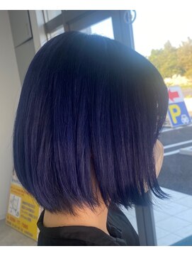 ハッシュタグフリーカミス(#Free kamisu) 色落ちまで可愛いネイビーラベンダー