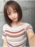 小顔ボブ