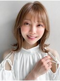 シースルーバングレイヤーカット似合わせカットくびれヘア