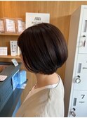 ショートボブ 小顔カット 30代40代50代
