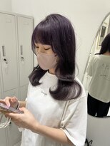 ジーナ 難波(Zina)&nbsp;髪質改善＊ダークパープルアッシュカラー＊美髪【Zina難波】