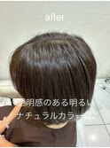 白髪ぼかしハイライトカラー 白髪率70%