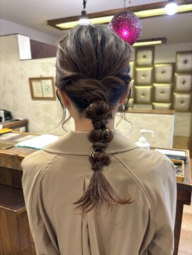 ヘアー デザイナーズ クルー ドルフィン(HAIR DESIGNERS CREW dolphin) 編みおろしヘア