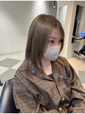 ブリーチなしWカラー、レイヤーカット