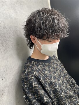 ネクスト 静岡店(NEXT) MEN'S HAIR/ダークアッシュ/ニュアンスパーマ/韓国マッシュ