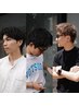 メンズカット＋眉カット＋ヘッドマッサージ