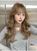 韓国ヘア/ブリーチなし/顔周りカット/レイヤーカット/
