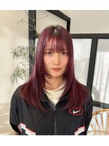 ヴィアンカ 倉敷中央通り店(Vianca)&nbsp;顔まわりレイヤー/レイヤーカット/カシスピンク/ピンクカラー