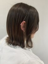 アッシュ 仙川店(Ash)&nbsp;切りっぱなしショートボブおくれ毛縮毛矯正10代20代30代40代