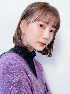 ロンド ロワール 門前仲町(Lond Loire) ボブショートボブ縮毛矯正ベージュグレージュ門前仲町