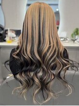 エルビービューティーサロン(LB Beauty Salon) ブラック×ミルクティー★アンブレラカラー【池袋駅】