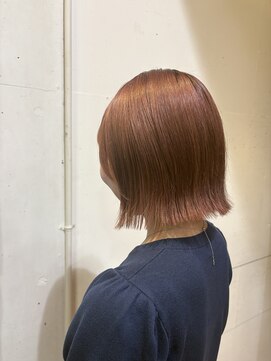 オーガニックマインド 坂戸 鶴ヶ島(organic+mind) 秋カラー◎大人可愛い艶感赤みブラウンボブ×20代30代40代