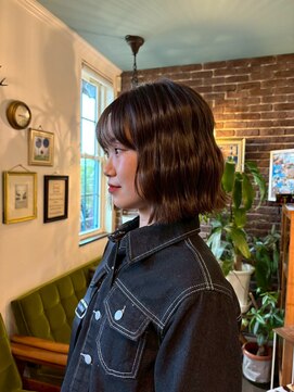 アズグロウヘアー(AS GROW HAIR) グランマッシュ抜け感ウェーブボブ