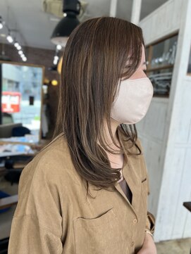 ヘアーループレル(Hair ruup Rell design works) 大人の抜け感＊アンブレラカラー×フェイスレイヤー