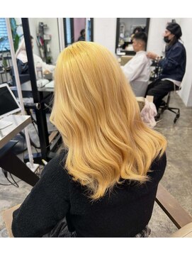 ディーカヘアーセンダイ(Di KA HAIR sendai) ブロンド/抜きっぱなしブロンド/外国人風