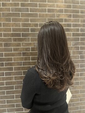 ネウィ ジャム 町田(newi JAM) グレージュカラー◎ロングレイヤーカット