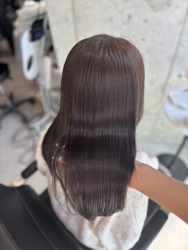 マーシュ ルーヴェ(marshu Luve) オリーブブラウン/髪質改善カラー/レイヤーカット