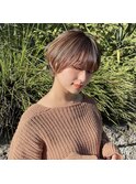 【Chill】大人かわいいホワイトアッシュクールショートパーマ◎