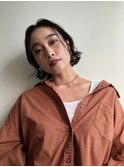 30代40代50代ハンサムショートパーマ大人かわいいくびれヘア
