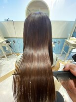 ロンド ストラーダ 心斎橋(Lond strada) シルキーベージュ×グレージュカラー【髪質改善/縮毛矯正】