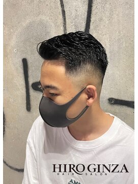 ヒロギンザ 神田店(HIRO GINZA) 七三/スキンフェード