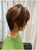 30代40代50代ナチュラルショートボブ透明感ショートくびれヘア