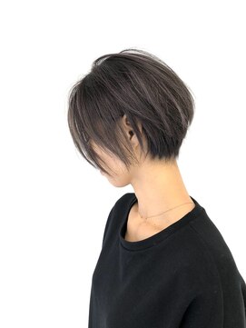 ルートエイチ 市川(Root H) グレージュカラーボブウルフ黒髪ココアベージュ【市川】