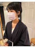 ショートボブ×ニュアンスパーマ【伏見/丸の内/栄/髪質改善】