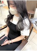 大人可愛い20代30代 小顔韓国風レイヤーカット/インナーホワイト