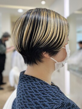 レンジシキチジョウジ (RENJISHI KICHIJOJI) バレイヤージュショートボブ【RENJISHI 松岡】