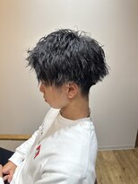 アメラボ 平針店(AmeLab) 【ルーズツイストスパイラルパーマ】刈り上げ ショート 黒髪