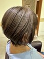 エレガンスヴェール(ELEGANCE vert)&nbsp;ショートボブ♪ハイライトで動きのあるスタイルに＾＾