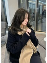 ラル 立川(lar)&nbsp;オリーブとレイヤー_美髪ピンクブラウン切りっぱなしボブ