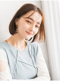 大人シースルーボブ【会津若松】