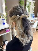 ルーズハーフアップ【品川/ヘアセット】
