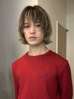 =メンズボブ/ダークアッシュ/ニュアンスパーマ／MAN’S HAIR