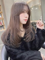 ロンド メリー 大宮(Lond merry)&nbsp;メルティカラーフェミニンロング似合わせカット韓国ブリーチなし